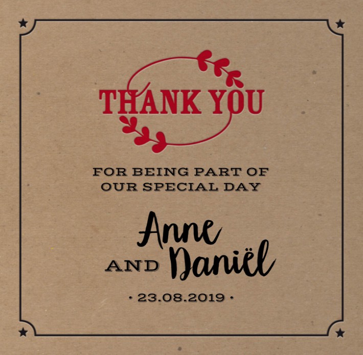 Bedankkaart - Festival Kraft