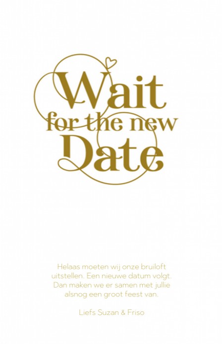 Cancel the date - Goudtint Sierlijk