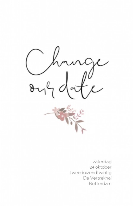 Change the date - Boho Roze