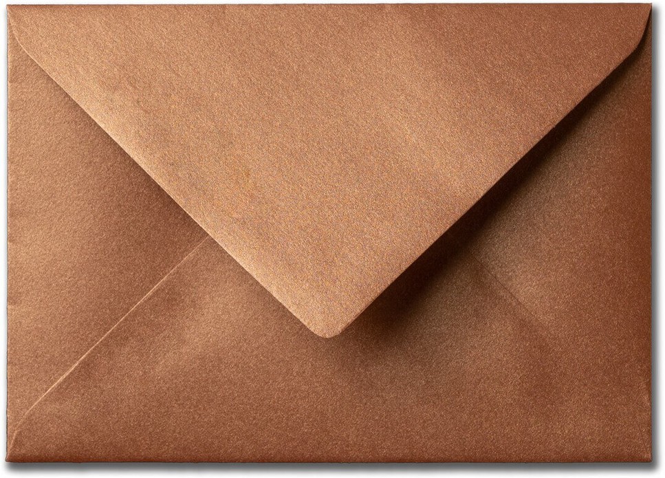 Envelop 12 x 18 cm Bronze - Koper metallic