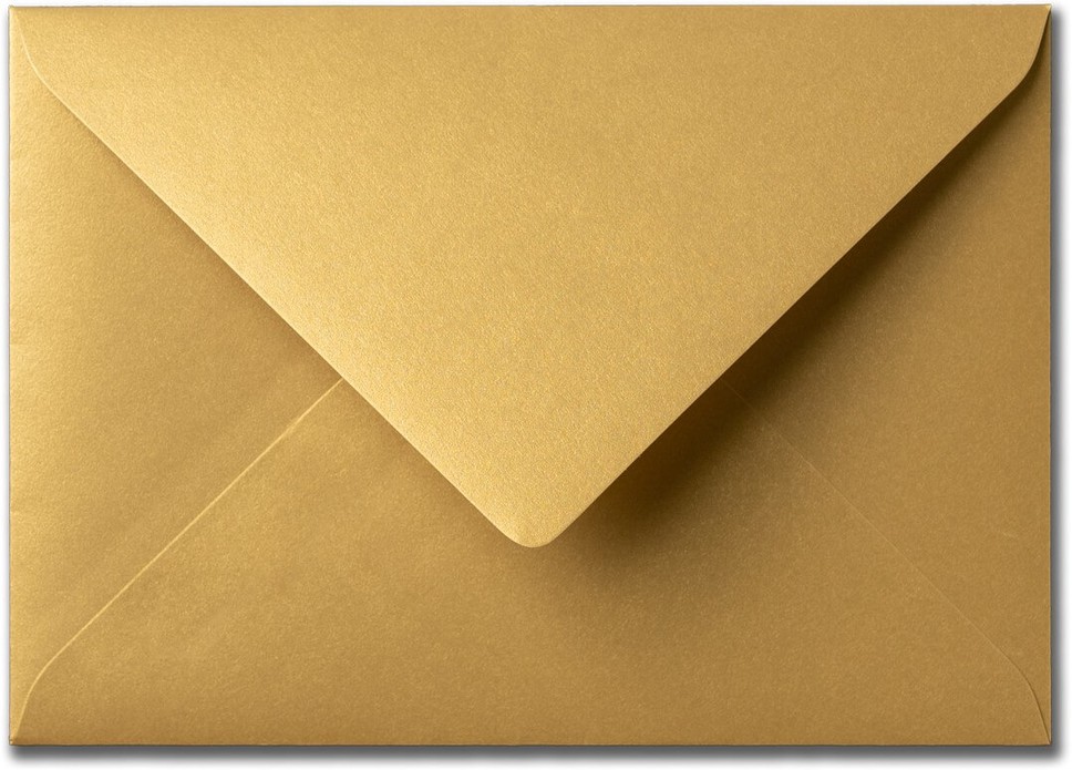 Envelop 12 x 18 cm Goud metallic