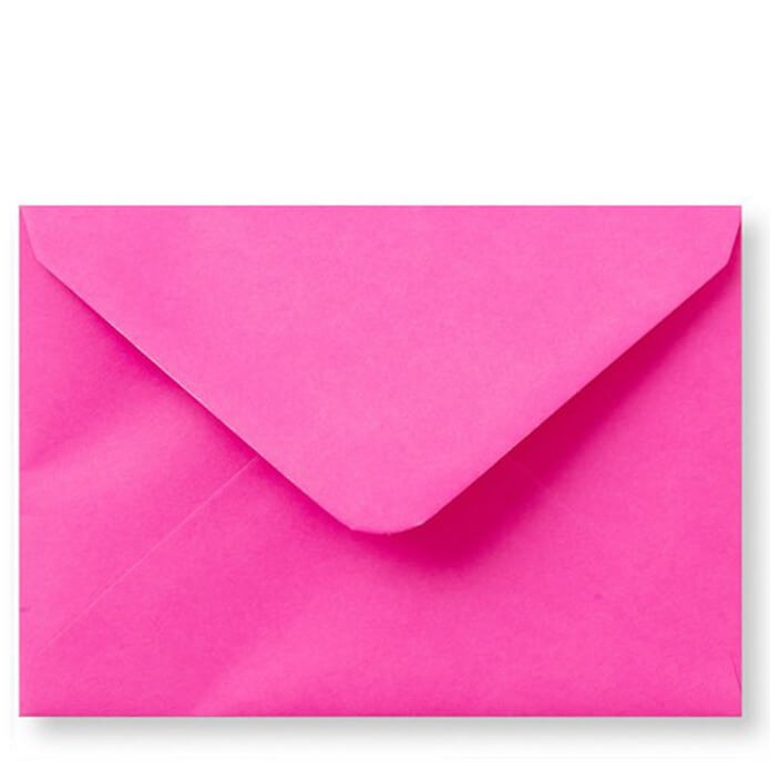 Envelop 11 x 15,6 cm Knalroze