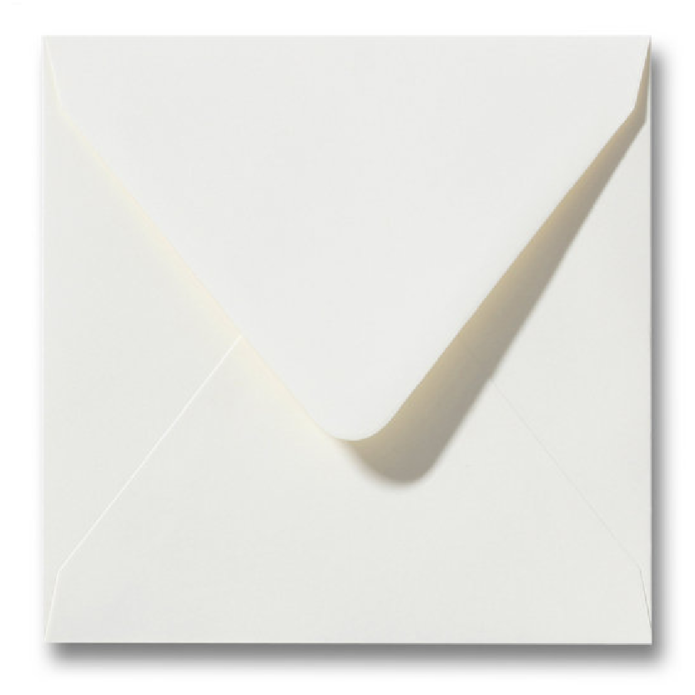Envelop 14 x 14 cm offwhite