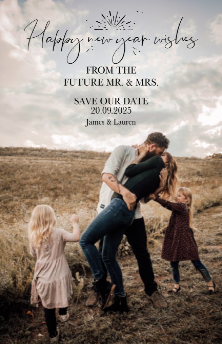 Happy New Year Save the date - Fotokaart 1