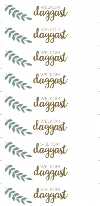 Kaartlabel DIY Lang - Botanisch Daggast 1