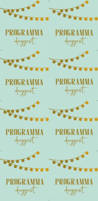 Kaartlabel DIY Vierkant - Programma Festival Mint