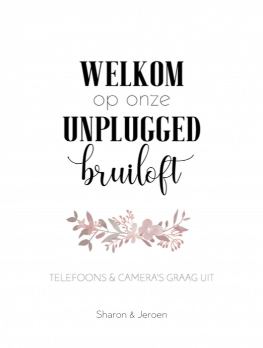 Poster 30x40 - Boho Roze Unplugged