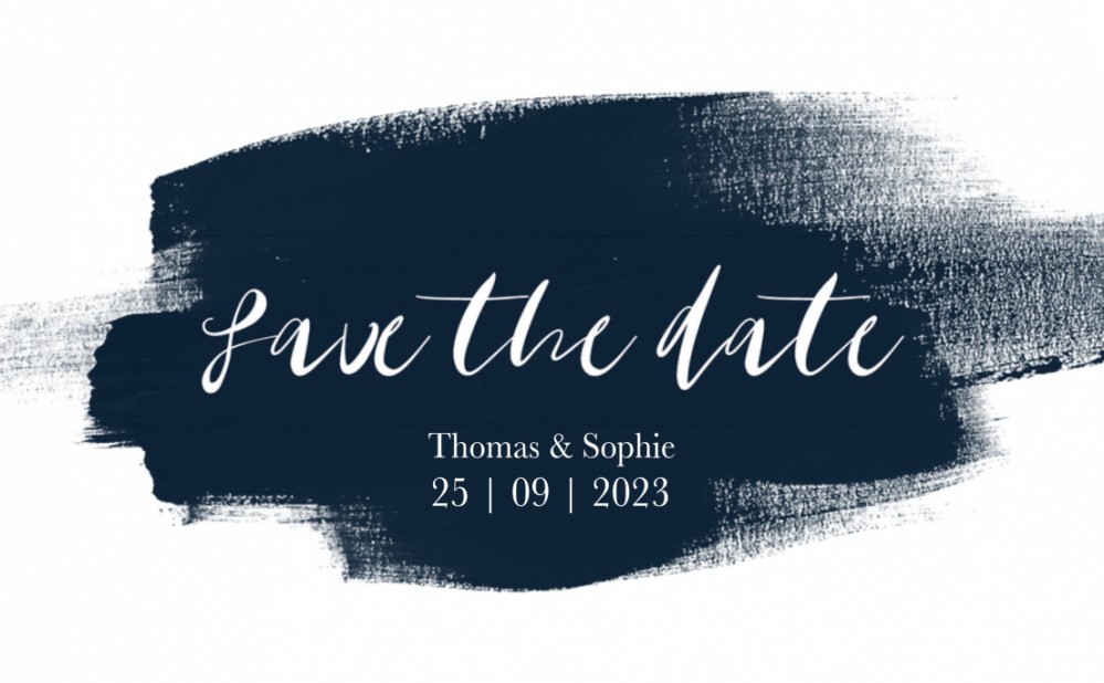Save the date - Midnight Blue 1