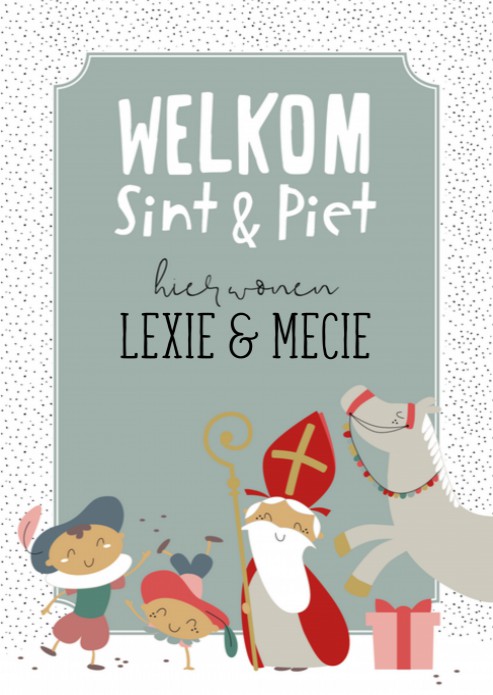 Sinterklaas Miniposter Welkom Kleur
