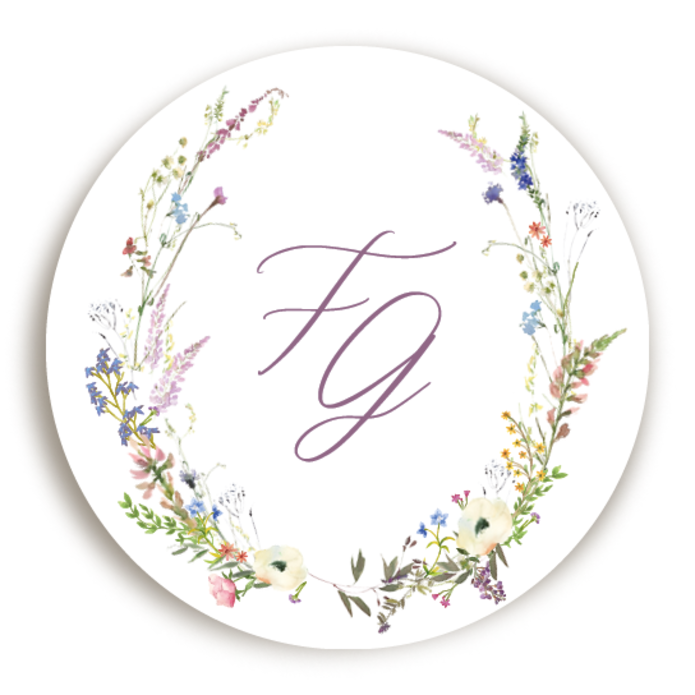 Sluitsticker Bloemkrans