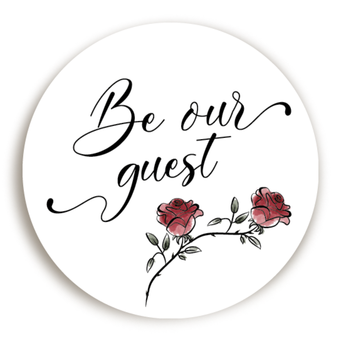 Sluitsticker Disney Inspired Be Our Guest