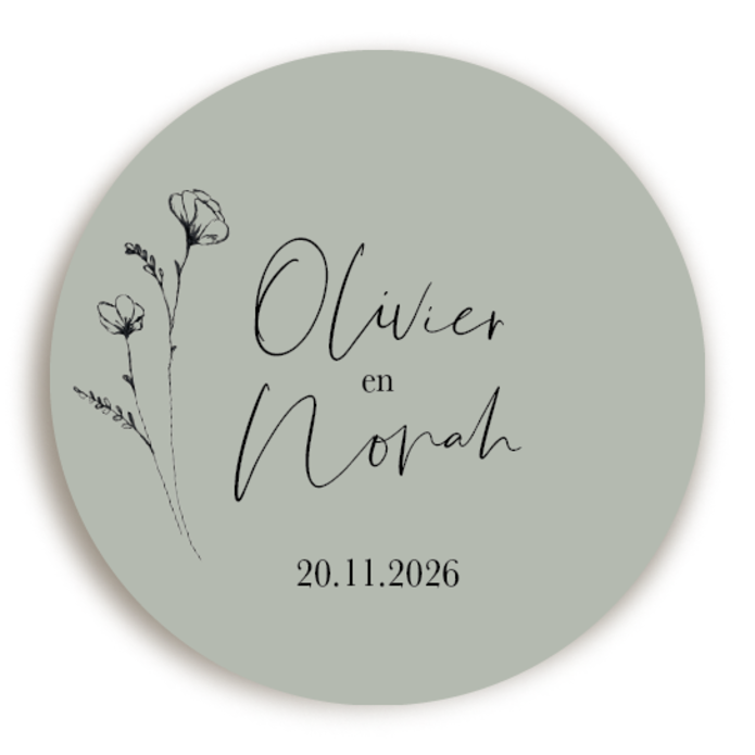 Sluitsticker Takje Groen