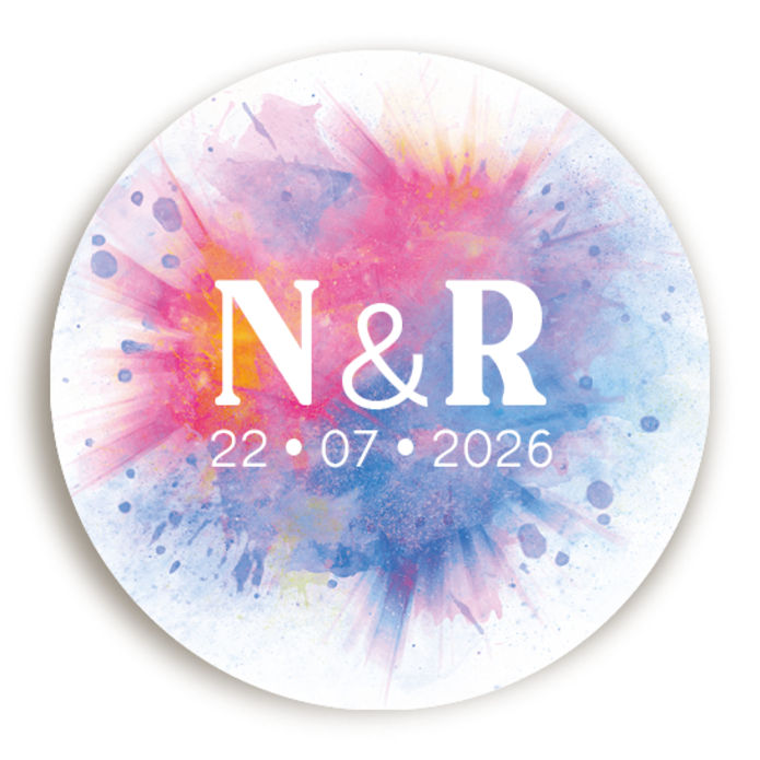 Sluitsticker Festival Color Purple