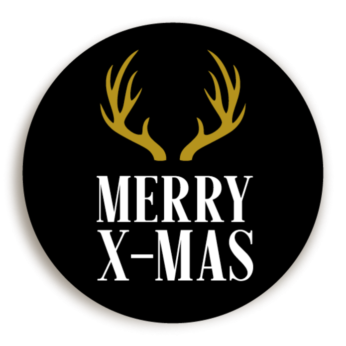 Sticker KERST Merry X-mas 1