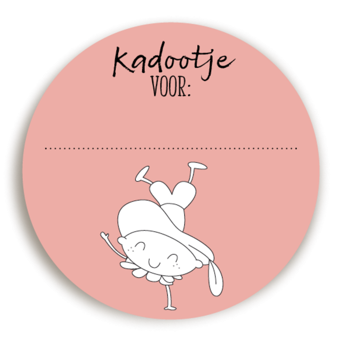 Sticker Sinterklaas kado pietje 2