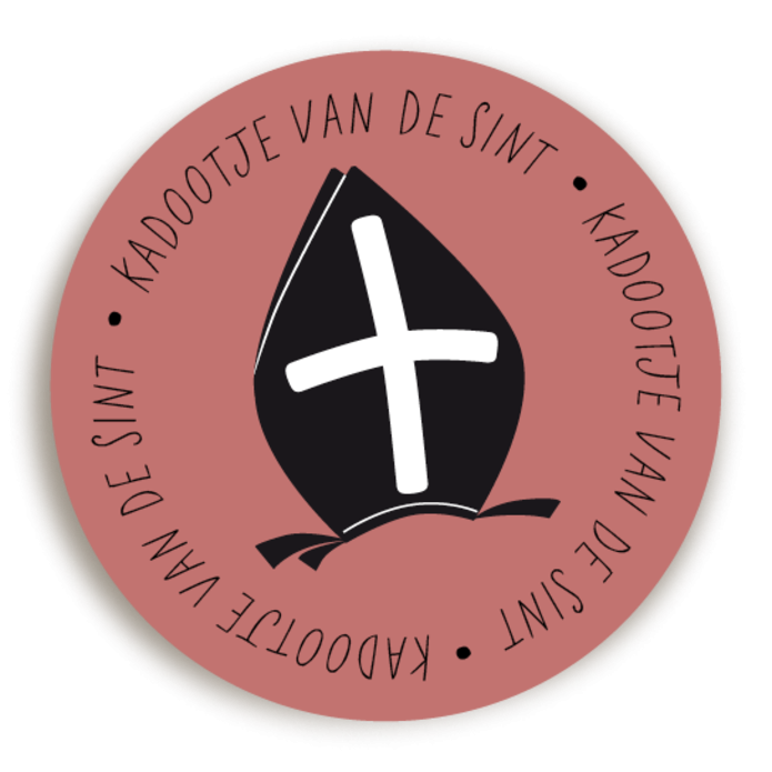 Sticker Sinterklaas Kadootje Sint 2