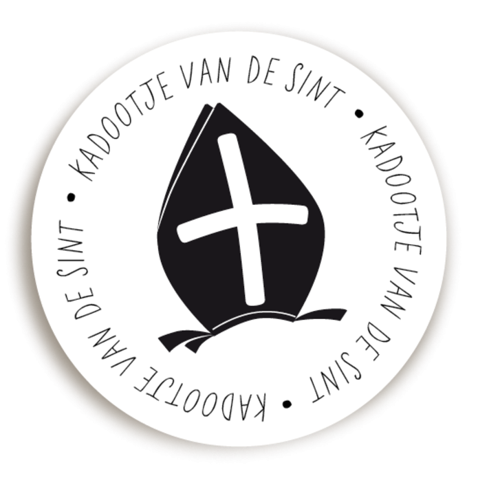 Sticker Sinterklaas Kadootje Sint 3