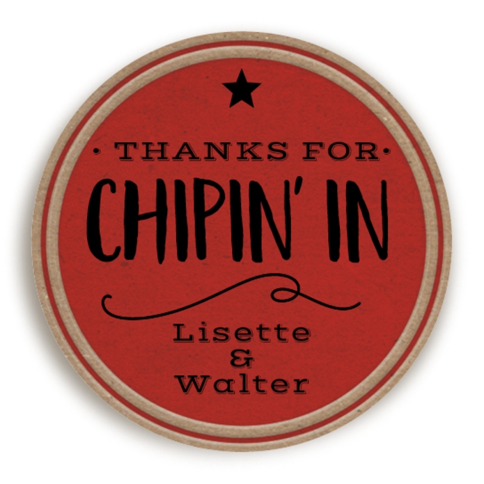 Sticker Thanks for chipin' in 2