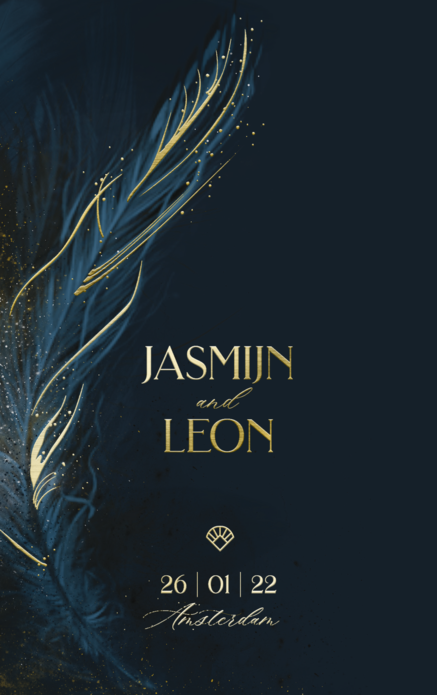 FOLIE Trouwkaart - Modern Twenties 1