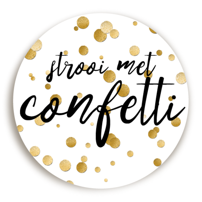 Sticker Strooi confetti 2