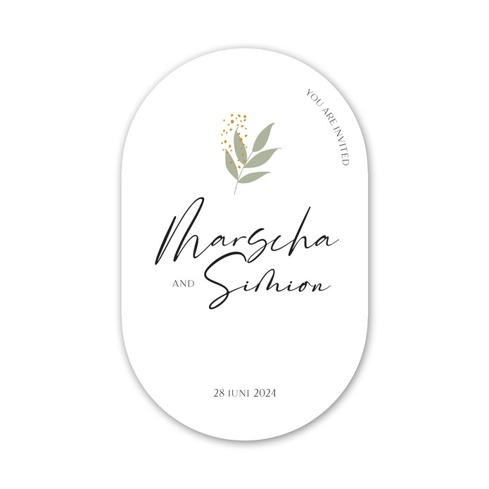 VORM Trouwkaart - Confetti Takje