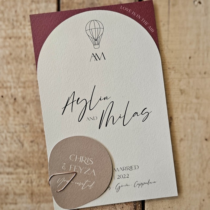 STAPEL Trouwkaart - Minimalistic Cappadocia