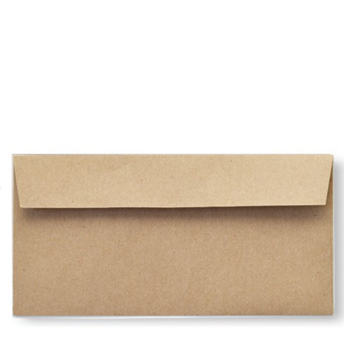 Envelop 11 x 22 cm kraft
