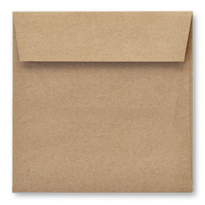 Envelop 14 x 14 cm kraft