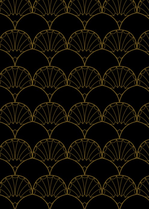 Trouwgelofte omslag - Great Gatsby Zwart - Her Vows