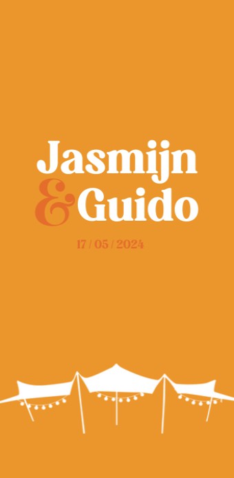 Trouwkaart - Colorful Seventies Festival