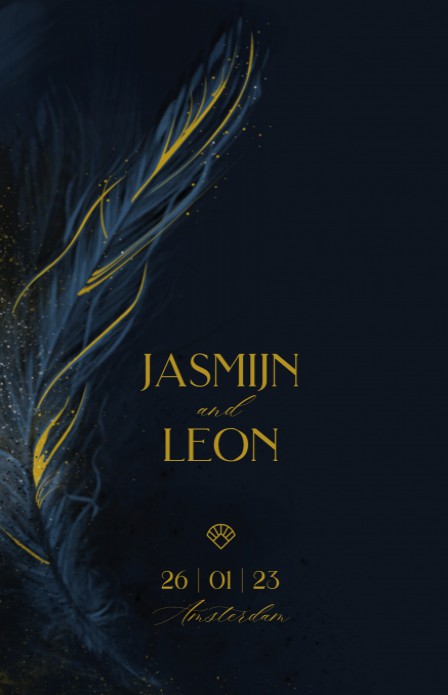 Trouwkaart - Modern Twenties 1