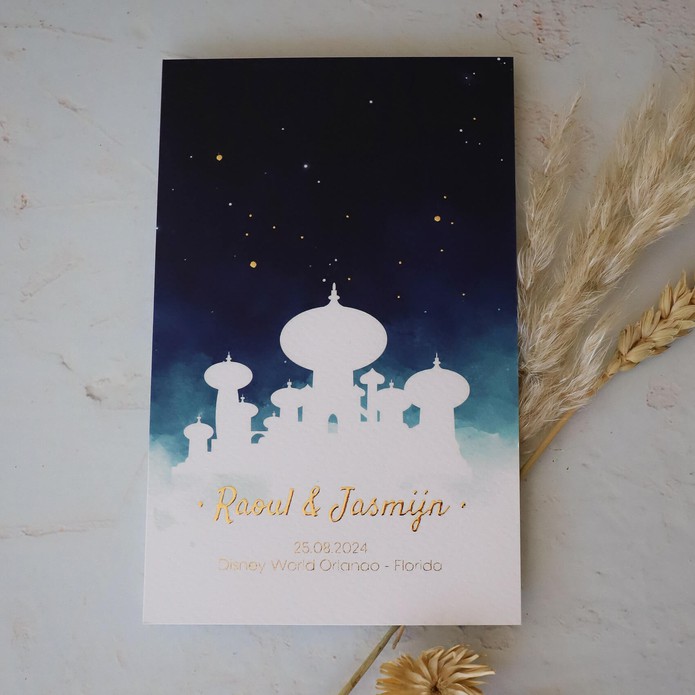 FOLIE Trouwkaart - Disney Inspired Aladdin Night