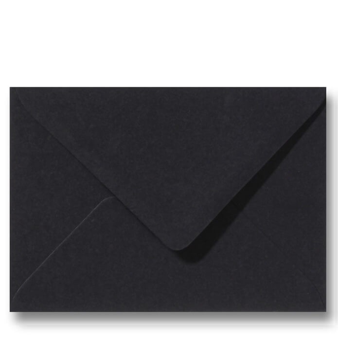 Envelop 12 x 18 cm Zwart