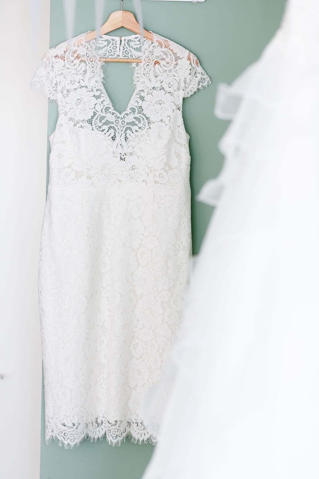 Real Wedding Mint en Goudtint Trouwjurk